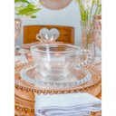 Ver imagem 7 de Conjunto 4 Xícaras de Chá com Pires Pearl Wolff 180 Ml Transparente
