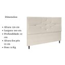 Ver imagem 5 de Cabeceira Cama Box Queen 160 Cm Camboriú Suede Bege e Frame