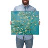 Quadro Decorativo Vincent Van Gogh Amendoeira em flor:Médio 53x44cm/Chassi com Borda Infinita - 1