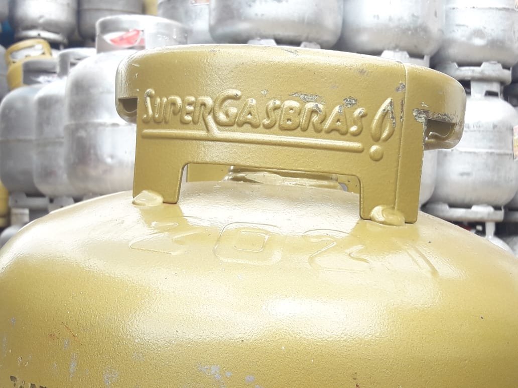 botija de gás botijão vazio sem gás 13kg p13 supergasbras - 3