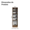 Ver imagem 3 de Paneleiro 60 Cm 3 Portas Vik Madesa Rustic/verde