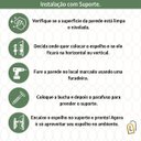 Ver imagem 5 de Espelho Grande Corpo Inteiro Decorativo Lapidado Moderno 90x40cm Luxo C/ Suporte