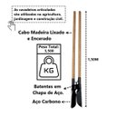 Ver imagem 4 de Cavadeira Articulada Cabo em Madeira Encerado 150cm Minasul