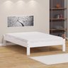 Cama de Casal Turca de Madeira Maciça Reforçada Branco - 1