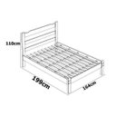 Ver imagem 2 de Cama Queen Size Esmeralda de Madeira Maciça Reforçada Cerejeira