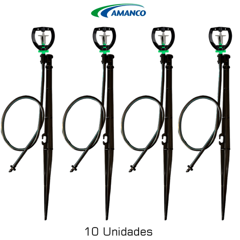 MICRO ASPERSOR BAILARINA AMANCO COM HASTE E MICRO TUBO 10 UN