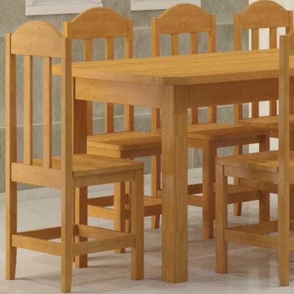 Mesa com 8 Cadeiras de Madeira Maciça 220x88 Safira Cerejeira - 2