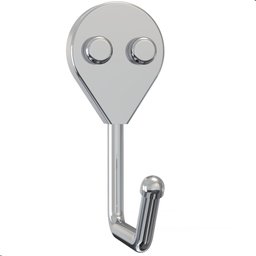 Cabide Gancho para Toalha de Parede Cromado F.arm - 2