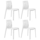 Ver imagem 1 de Kit 4 Cadeiras Gruvyer - Polipropileno - Branco