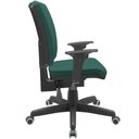 Ver imagem 7 de Kit 04 Cadeiras de Escritório Diretor Office Giratória Preto Alta Flexi P03 Poliéster Verde - Lyam L