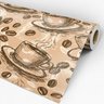 Papel de Parede Auto-Adesivo Tema XÍCARA DE CAFÉ PPC-067 - 0,60 X 1,50M - 1