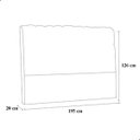Ver imagem 4 de Cabeceira King Ana 195 Cm Cama Box Ana Corino Marrom - Fm