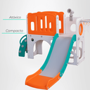 Ver imagem 5 de Playground Infantil Mini Mundo 5 em 1 Verde e Laranja Freso