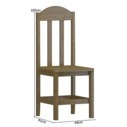 Mesa com 8 Cadeiras de Madeira Maciça 220x88 Safira Imbuia - 3