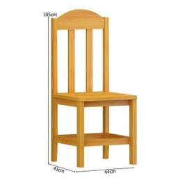 Mesa com 4 Cadeiras de Madeira Maciça 88x88 Safira Cerejeira - 2