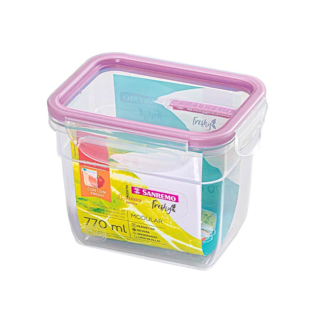 Potes Herméticos de Plástico Freshy 10 peças 770mL Roxo - Sanremo - 2