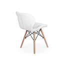 Ver imagem 4 de Cadeira de Jantar Charles Eames Eiffel Slim Estofada Branca