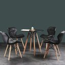 Ver imagem 6 de Cadeira de Jantar Charles Eames Eiffel Slim Estofada Branca