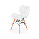 Ver imagem 1 de Cadeira de Jantar Charles Eames Eiffel Slim Estofada Branca