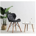 Ver mais imagens de Cadeira de Jantar Charles Eames Eiffel Slim Estofada Branca