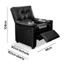 Ver imagem 6 de Poltrona do Papai Reclinável com Massagem Imperador Couro Facto Preto - Sofa Store