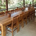 Ver imagem 1 de Mesa de Jantar Retangular 5m Rústica em Madeira Maciça Demolição