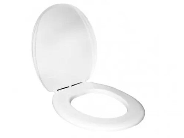 Assento Sanitário Oval Almofadado Slim Areia - 3