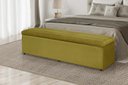 Ver imagem 2 de Calçadeira Baú 158 cm Suede Amarelo