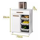 Ver imagem 3 de Fruteira 1 Porta 1 Gaveta 3 Cestos Goiânia Arte Móveis