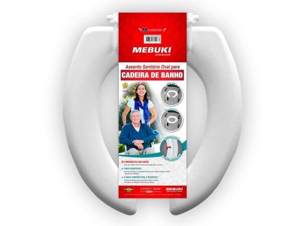 Assento Sanitário Aberto Para Cadeira De Banho Mebuki - 2