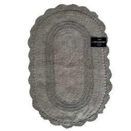 Tapete Crochê Oval Kacyumara Storm 50x80 - 1