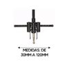 Furador Ajustavel Bailarina 30 A 120mm Ferramenta Utilidade - 4