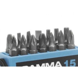 Kit de Bits para Parafusadeira com 15 Peças - GAMMA-G19519AC - 4