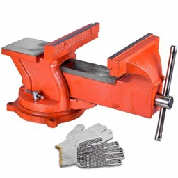 Torno Morsa De Bancada 5 Giratória Sparta 125mm + Luva - 1