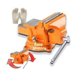 Torno Morsa De Bancada 5 Giratória Sparta 125mm + Luva - 3