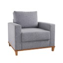 Ver imagem 3 de Conjunto Estofado Living 3 Lugares + 2 Poltrona Napoles Linho Inox - Casa Giulia