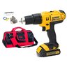 Furadeira Parafusadeira De Impacto 1/2 Bateria 20v Dewalt + Bolsa 32 Bolsos - 1