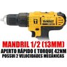 Furadeira Parafusadeira De Impacto 1/2 Bateria 20v Dewalt + Bolsa 32 Bolsos - 2