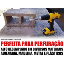 Furadeira Parafusadeira De Impacto 1/2 Bateria 20v Dewalt + Bolsa 32 Bolsos - 5