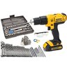 Furadeira Parafusadeira De Impacto 1/2 Bateria 20v DeWalt + 40 Brocas + 40 Pçs - 1