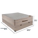 Ver imagem 3 de Cama Box Baú e Colchão Airtech Springpocket Molas Ensacadas Viúvo Ortobom Viúvo Bege