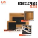 Ver imagem 2 de Home Suspenso Astor Cinamomo Off White com Aparador Fiero Off White - HB Móveis
