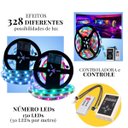 Ver imagem 3 de Fita Led Digital 5 Metros Rgb 328 Efeitos + Controle e Fonte