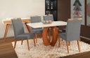 Ver imagem 1 de Mesa de jantar + 6 cadeiras Paris Tampo Atenas 160 cm A 03