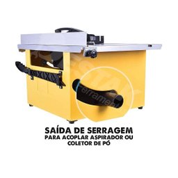 Serra Circular de Bancada Ferrari 1200W 8" Ajuste Até 45° 127V - 4