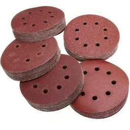 100 Discos de Lixa com Fecho de Contato Diâmetro de 125Mm Grão 100# - 9