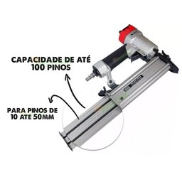 Pinador Pneumático Para Pinos De 10 A 50mm Mtx + 1000 Pinos - 2