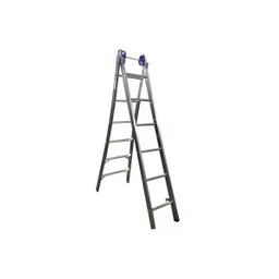 Escada Extensiva 6 Degraus Trava Resistente Alumínio 2,6M - 1