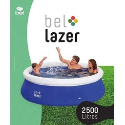 Piscina Inflável Redonda Azul 2500 Litros + Bomba de Ar Elétrica - 6