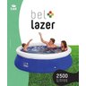 Piscina Inflável Redonda Azul 2500 Litros + Bomba de Ar Elétrica - 6